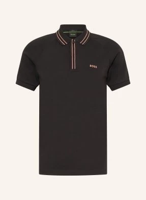 Boss Koszulka Polo Z Dżerseju Paule Slim Fit schwarz