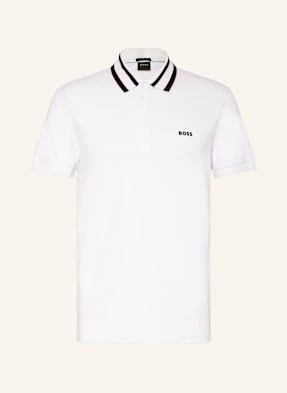 Boss Koszulka Polo Z Dżerseju Paule Slim Fit weiss