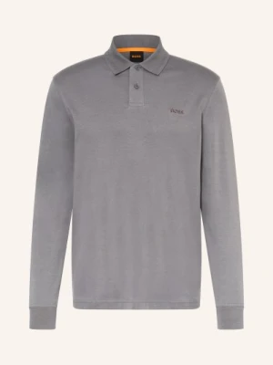 Boss Koszulka Polo Z Dżerseju Pe grau