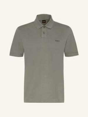 Boss Koszulka Polo Z Dżerseju Pe grau