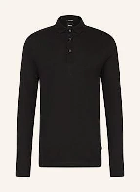 Boss Koszulka Polo Z Dżerseju Person Slim Fit schwarz