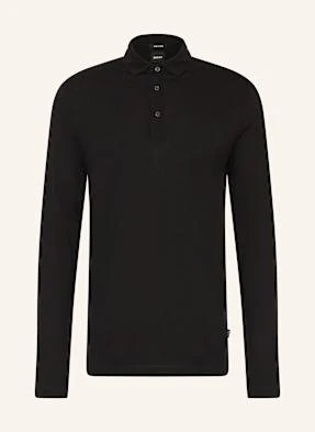 Boss Koszulka Polo Z Dżerseju Person Slim Fit schwarz