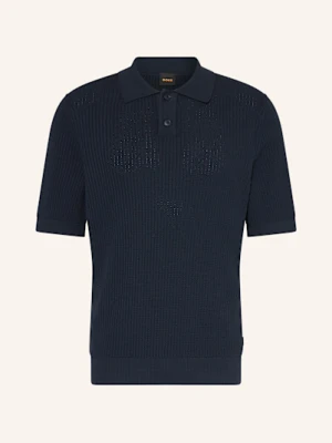 Boss Koszulka Polo Z Dzianiny Akoppo Regular Fit blau