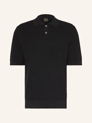 Boss Koszulka Polo Z Dzianiny Akoppo Regular Fit schwarz