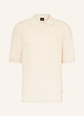 Boss Koszulka Polo Z Dzianiny Akoppo Regular Fit weiss