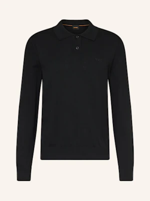 Boss Koszulka Polo Z Dzianiny Asac schwarz