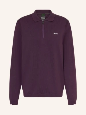 Boss Koszulka Polo Z Dzianiny Ever X lila