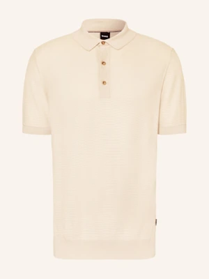 Boss Koszulka Polo Z Dzianiny Iannotti Regular Fit beige