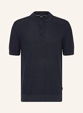 Boss Koszulka Polo Z Dzianiny Iannotti Regular Fit blau
