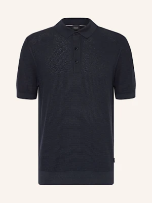 Boss Koszulka Polo Z Dzianiny Iannotti Regular Fit blau
