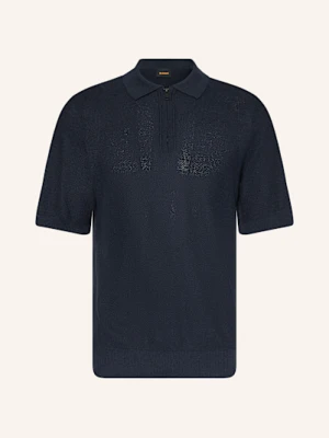 Boss Koszulka Polo Z Dzianiny Kancello blau