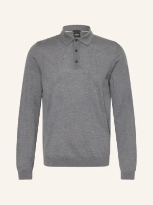 Boss Koszulka Polo Z Dzianiny Lancione grau