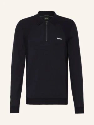 Boss Koszulka Polo Z Dzianiny Momentum_Lite blau