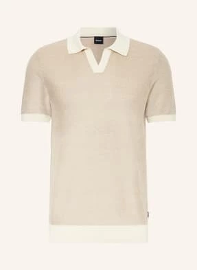 Boss Koszulka Polo Z Dzianiny Tempio beige