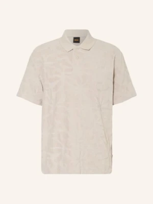 Boss Koszulka Polo Z Frotte Flower beige