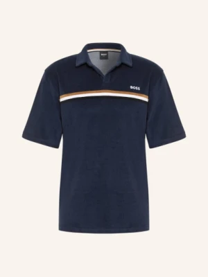 Boss Koszulka Polo Z Frotte Iconic blau
