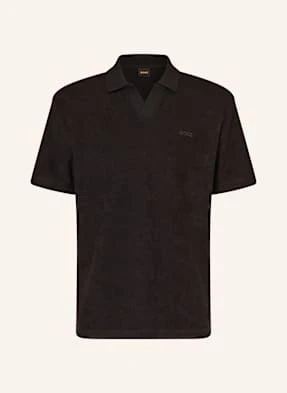 Boss Koszulka Polo Z Frotte Pe_Doubletowel schwarz