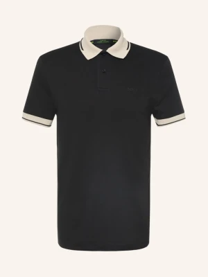 Boss Koszulka Polo Z Jerseyu Network Slim Fit schwarz