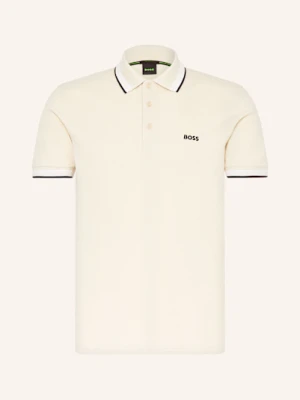 Boss Koszulka Polo Z Piki Paddy Curved Regular Fit beige