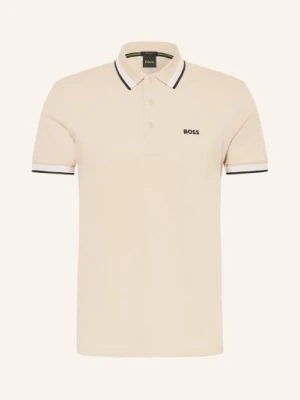 Boss Koszulka Polo Z Piki Paddy Curved Regular Fit beige