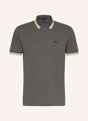 Boss Koszulka Polo Z Piki Paddy Curved Regular Fit grau