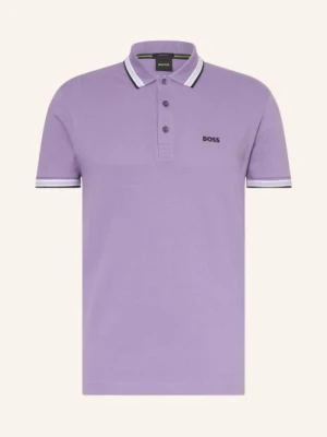 Boss Koszulka Polo Z Piki Paddy Curved Regular Fit lila