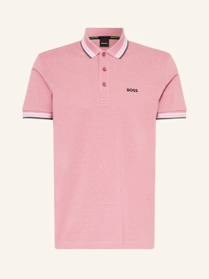 Boss Koszulka Polo Z Piki Paddy Curved Regular Fit rosa