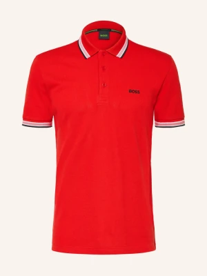 Boss Koszulka Polo Z Piki Paddy Curved Regular Fit rot