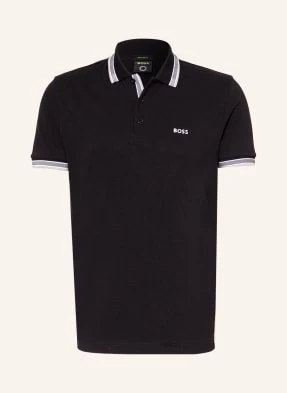 Boss Koszulka Polo Z Piki Paddy Curved Regular Fit schwarz