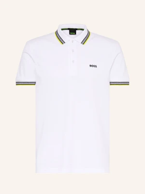 Boss Koszulka Polo Z Piki Paddy Curved Regular Fit weiss