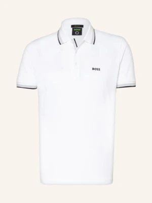 Boss Koszulka Polo Z Piki Paddy Curved Regular Fit weiss