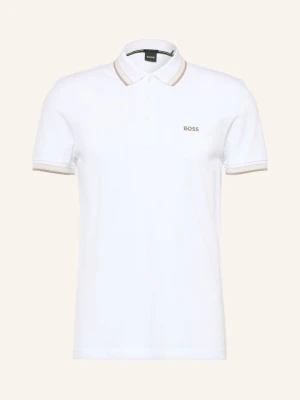 Boss Koszulka Polo Z Piki Paddy Curved Regular Fit weiss biały