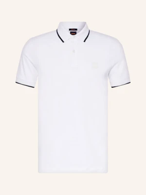 Boss Koszulka Polo Z Piki Passertip weiss