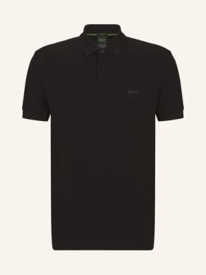 Boss Koszulka Polo Z Piki Pio Regular Fit schwarz