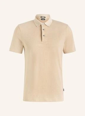 Boss Koszulka Polo Z Piki Pitton Slim Fit beige