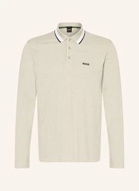 Boss Koszulka Polo Z Piki Plisy beige