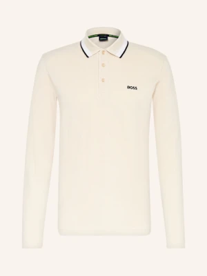 Boss Koszulka Polo Z Piki Plisy Regular Fit beige