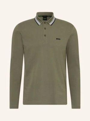 Boss Koszulka Polo Z Piki Plisy Regular Fit beige