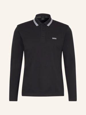 Boss Koszulka Polo Z Piki Plisy Regular Fit blau