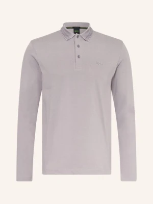 Boss Koszulka Polo Z Piki Plisy Regular Fit grau