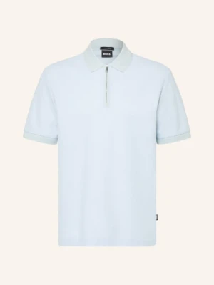 Boss Koszulka Polo Z Pikowanego Materiału Pei blau