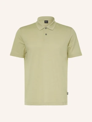 Boss Koszulka Polo Z Pikowanej Dzianiny Parlay beige