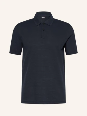 Boss Koszulka Polo Z Pikowanej Dzianiny Parlay blau GRANATOWY