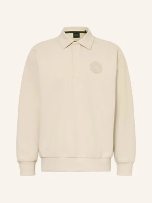 Boss Koszulka Polo Z Pikowanym Wzorem Join beige
