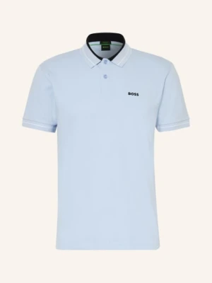 Boss Koszulka Polo Z Pikowanym Wzorem Member Regular Fit blau