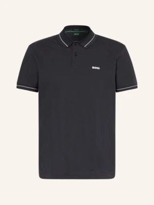 Boss Koszulka Polo Z Pikowanym Wzorem Member Regular Fit blau