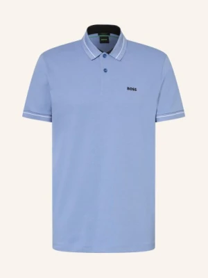 Boss Koszulka Polo Z Pikowanym Wzorem Member Regular Fit blau JASNONIEBIESKI