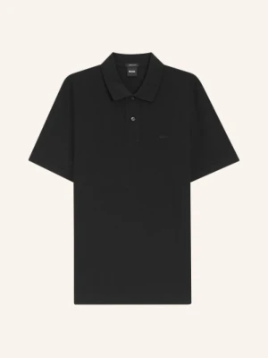 Boss Koszulka Polo Z Pikowanym Wzorem Pallas Regular Fit schwarz CZARNY