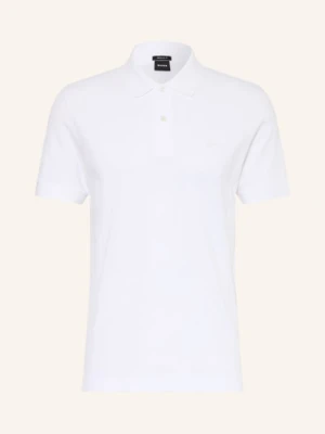 Boss Koszulka Polo Z Pikowanym Wzorem Pallas Regular Fit weiss