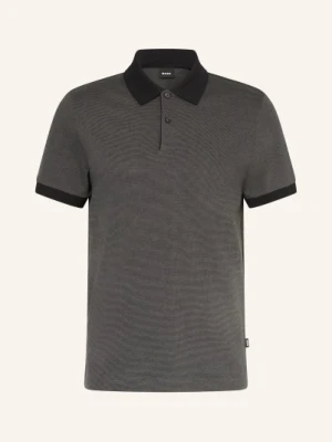 Boss Koszulka Polo Z Pikowanym Wzorem Parlay schwarz